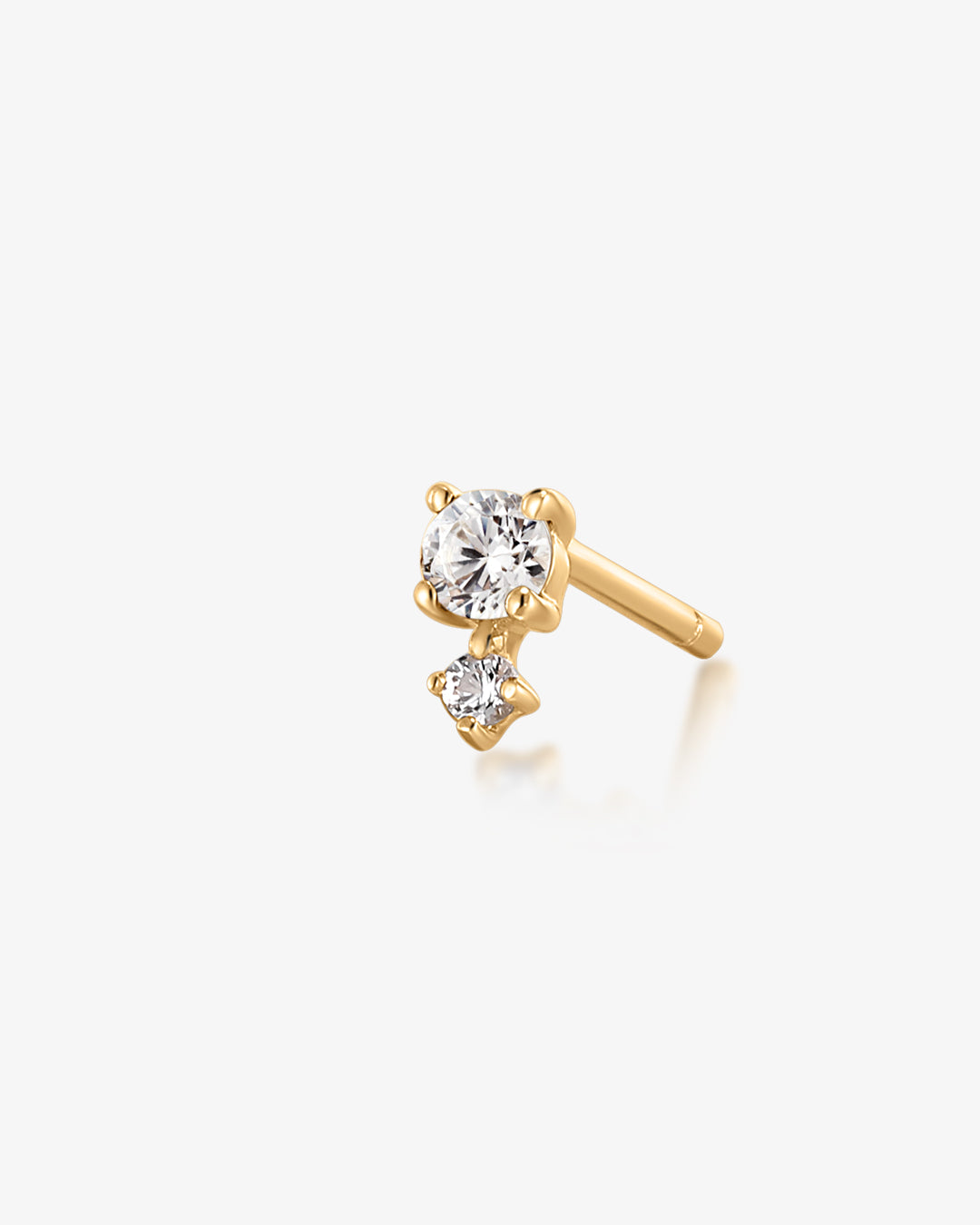 April Birthstone | Diamond Stud Earring
