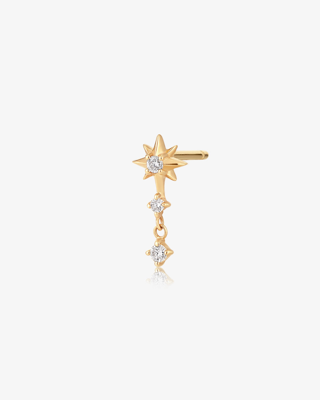 NOVA | Triple Diamond Starburst Single Earring