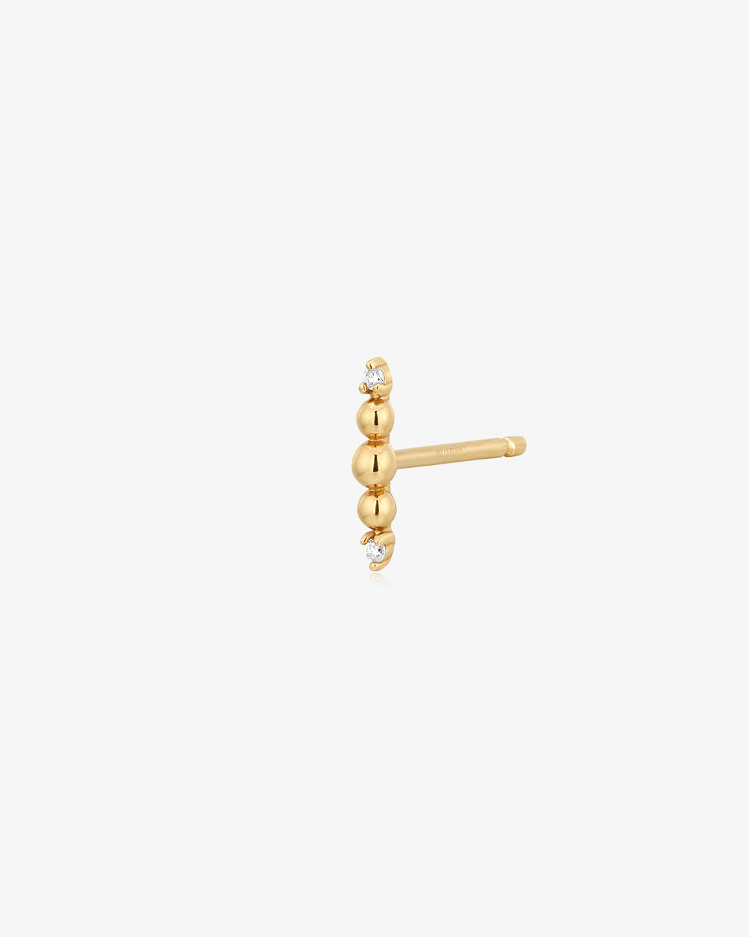 ASH | Lab Grown Diamond Beaded Climber Stud Earring