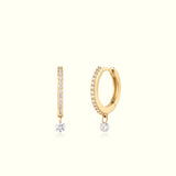 ALLEGRO | Floating Diamond Huggie