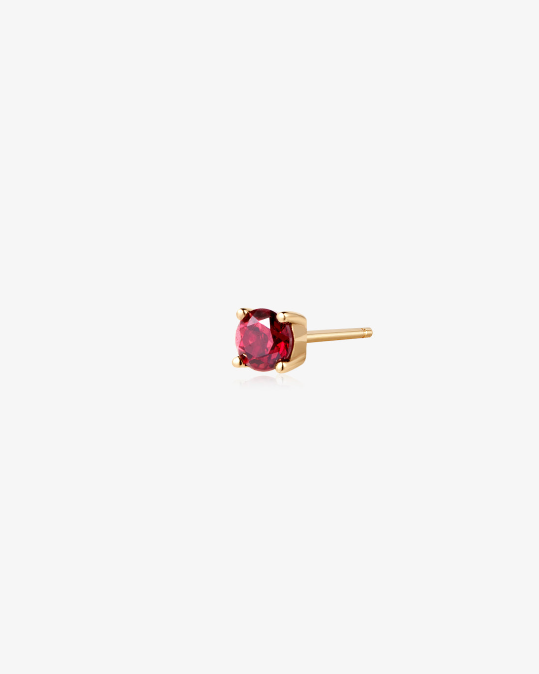 CHARISSA | Lab Ruby Stud Single Earring