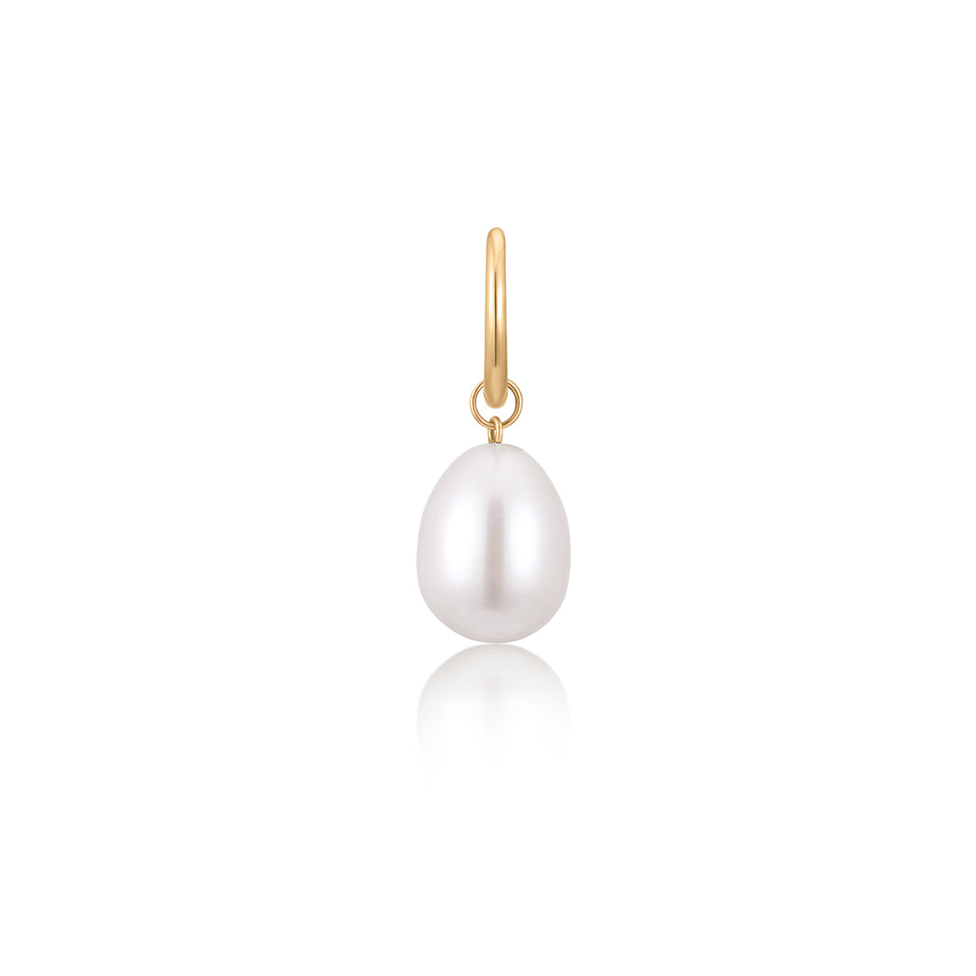 CATERINA | Dangle Pearl Huggie