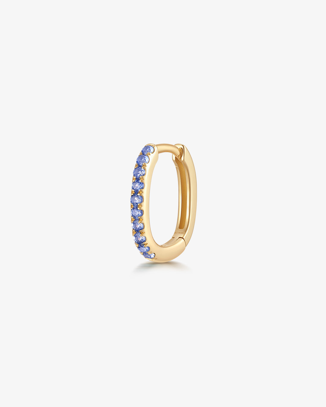 ELENI | Lab Grown Sapphire Paperclip Huggie
