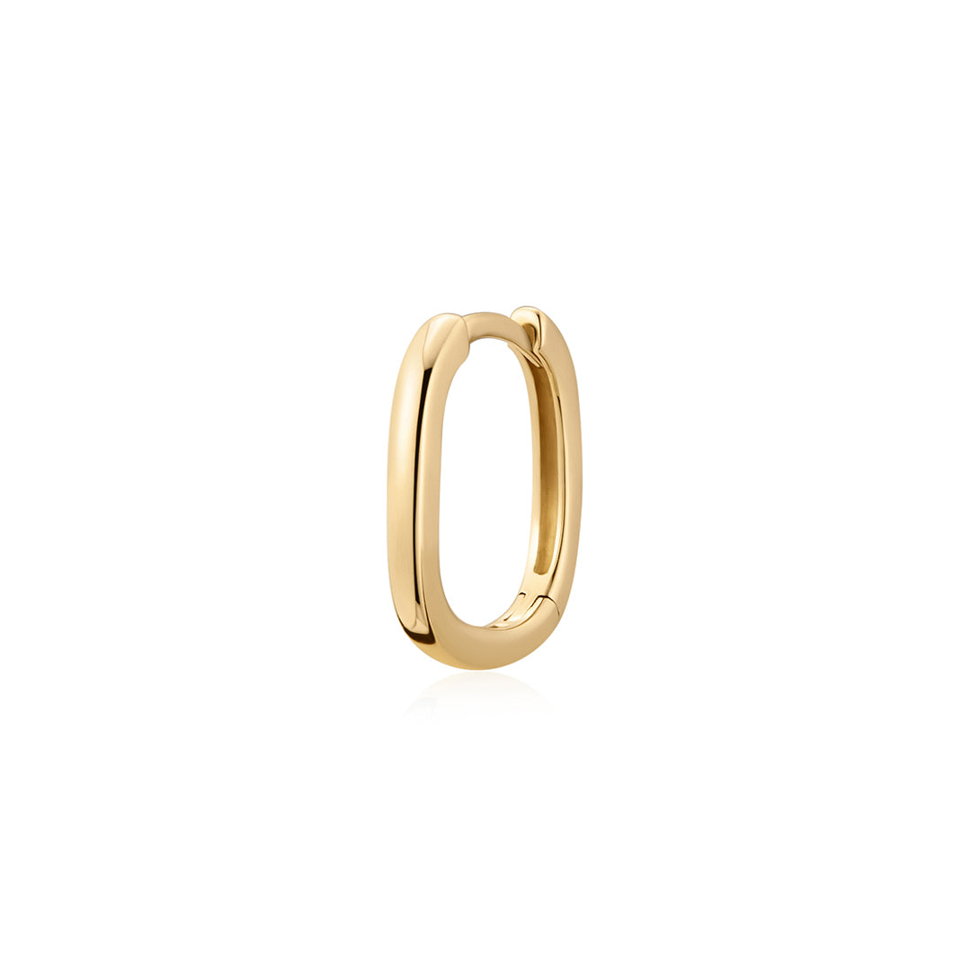 MARYKATE | Narrow Paperclip Huggie