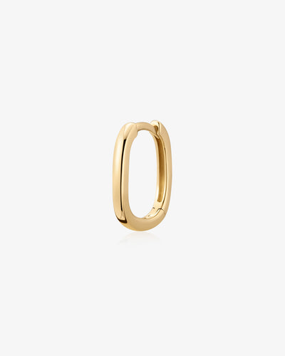 MARYKATE | Narrow Paperclip Huggie