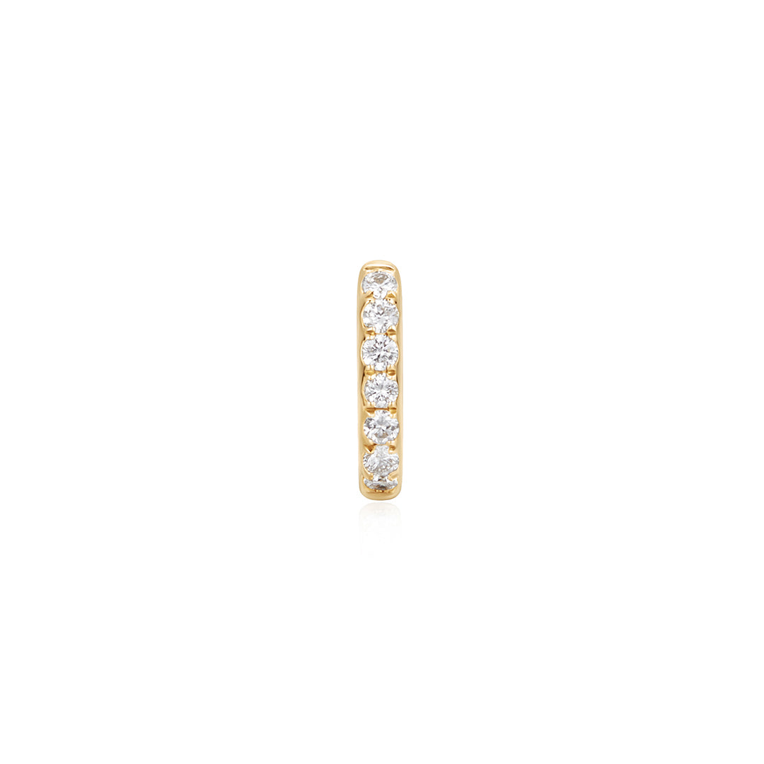 KARLIE | Lab Grown Diamond Oval Paperclip Huggie