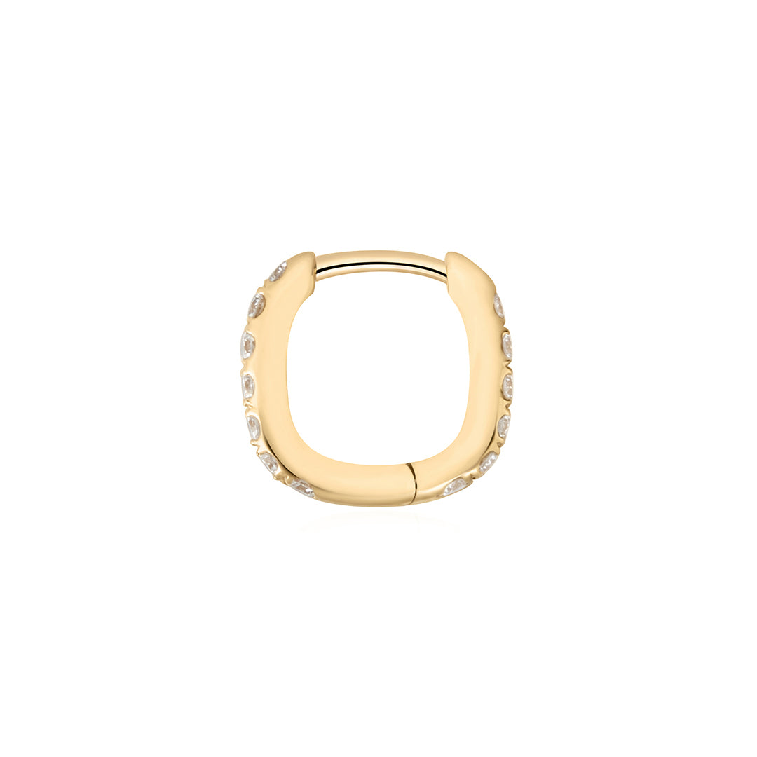 KARLIE | Lab Grown Diamond Oval Paperclip Huggie