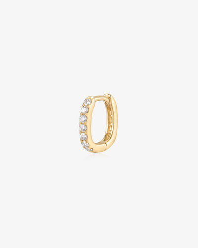 KARLIE | Lab Grown Diamond Oval Paperclip Huggie