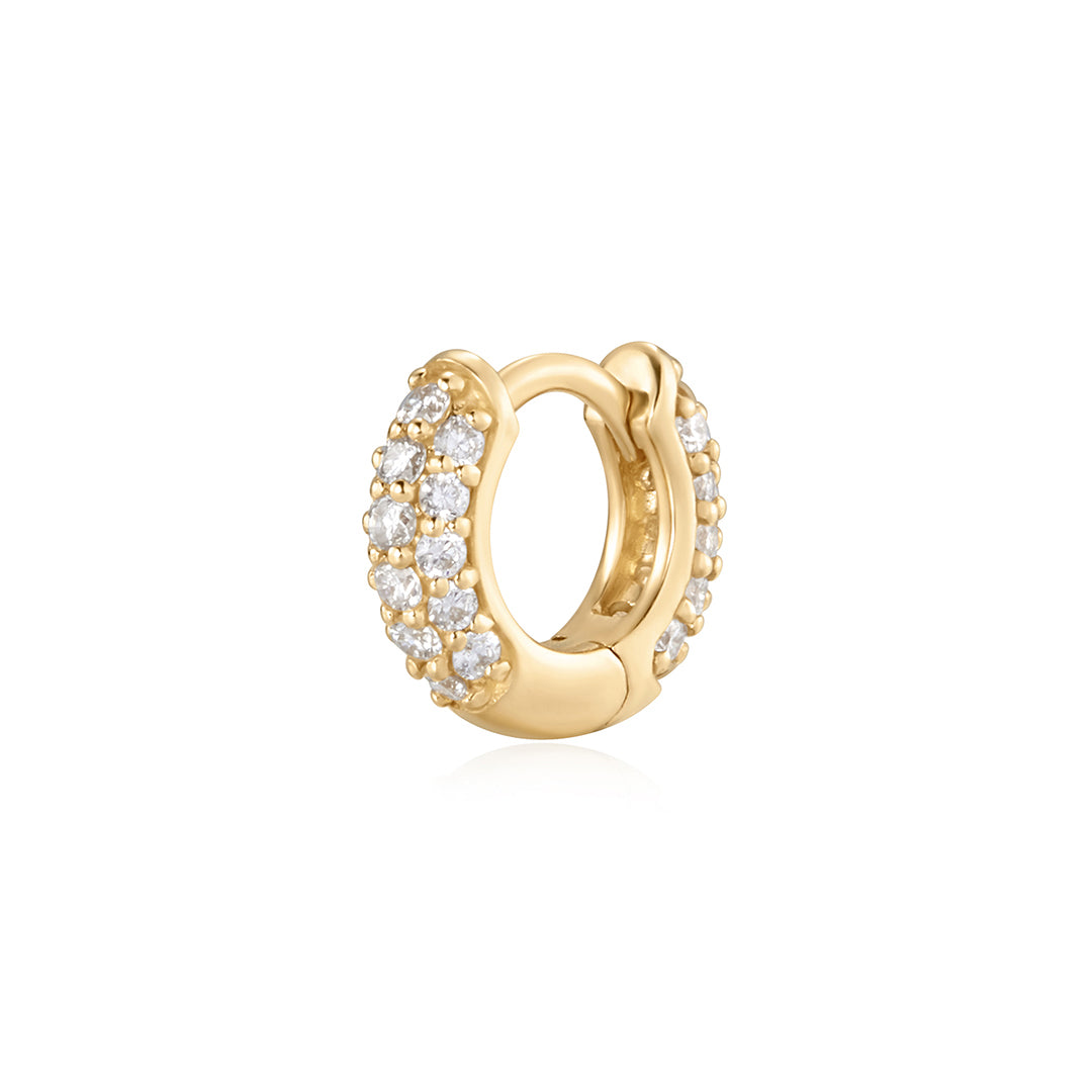IVANKA | Double Row Lab Grown Diamond Huggie