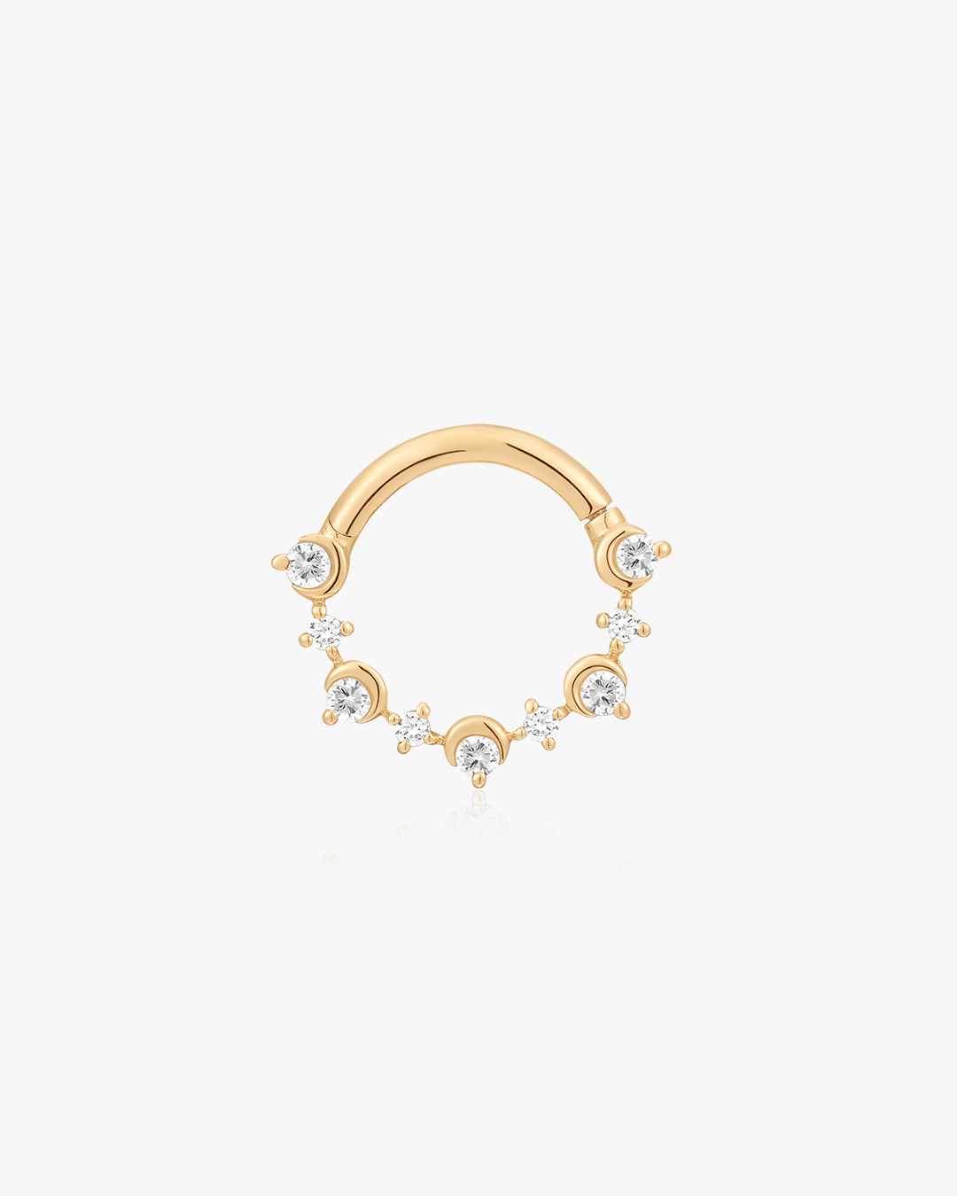 AMARA |  Bezel Half Moon Lab Grown Diamond Clicker