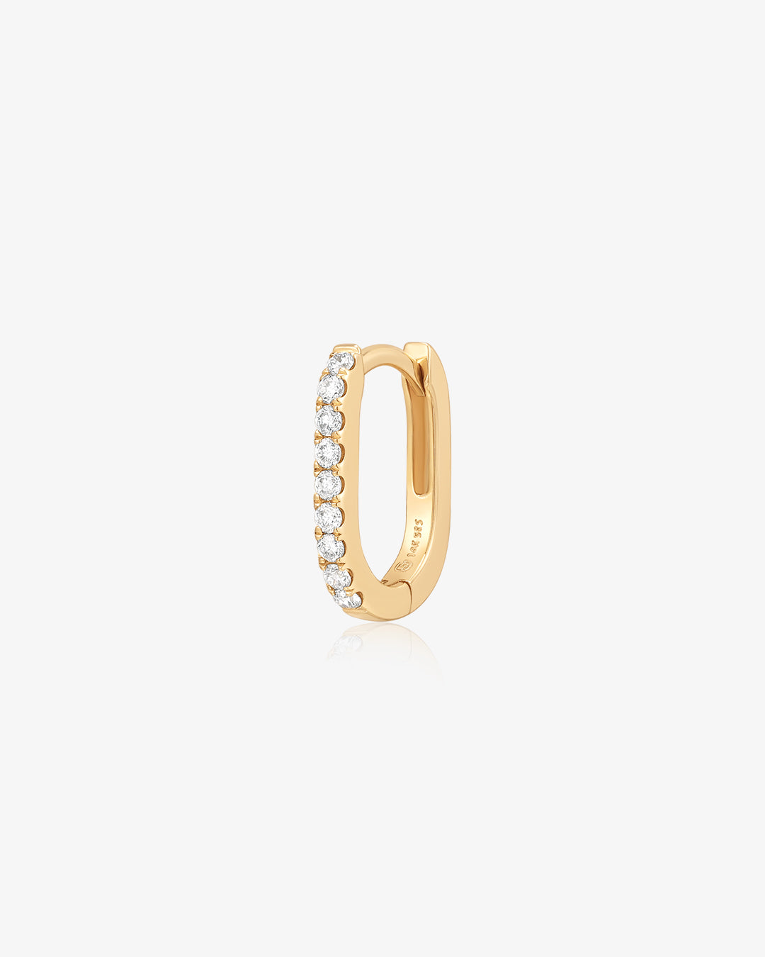 SOLEIL | Bead Set Lab Grown Diamond Huggie