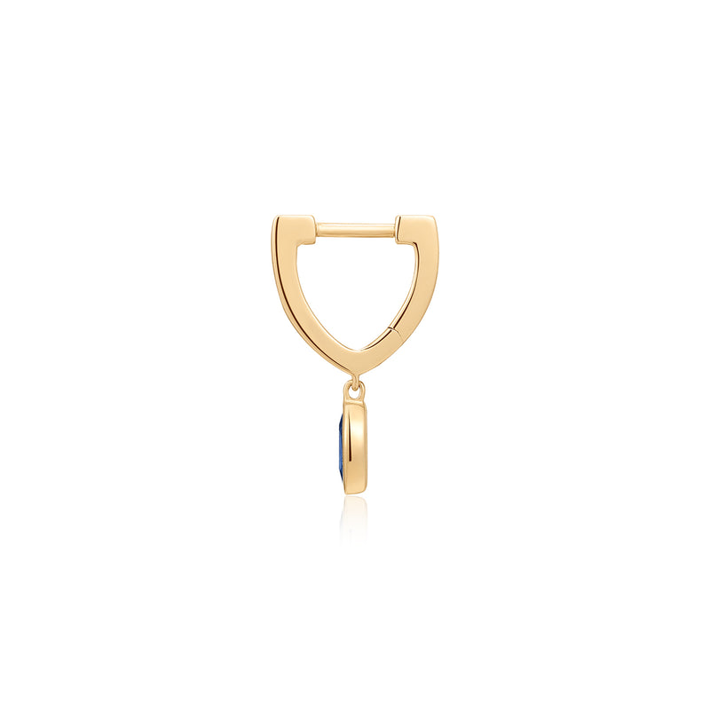 CIEL | Dangle Marquise Lab Grown Sapphire Huggie