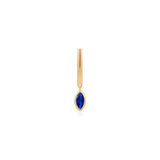 CIEL | Dangle Marquise Lab Grown Sapphire Huggie