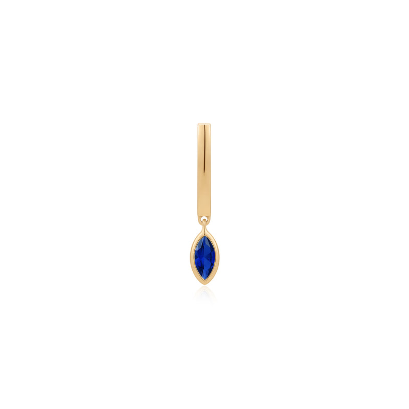 CIEL | Dangle Marquise Lab Grown Sapphire Huggie