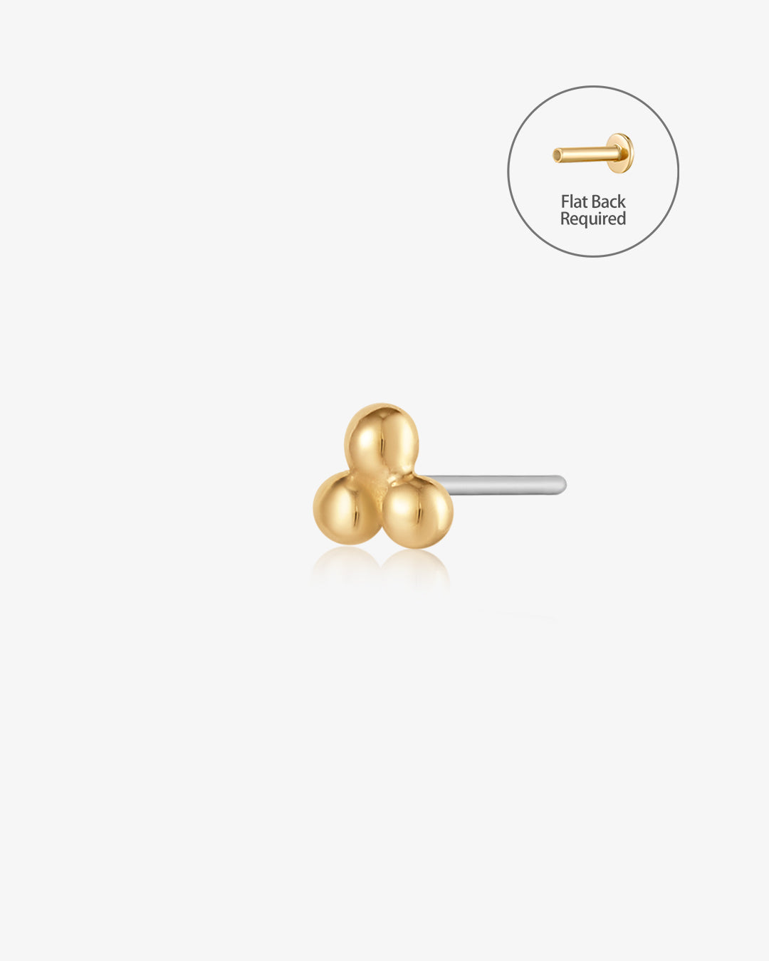 ARIA | Trio Dots Threadless Flatback Earring