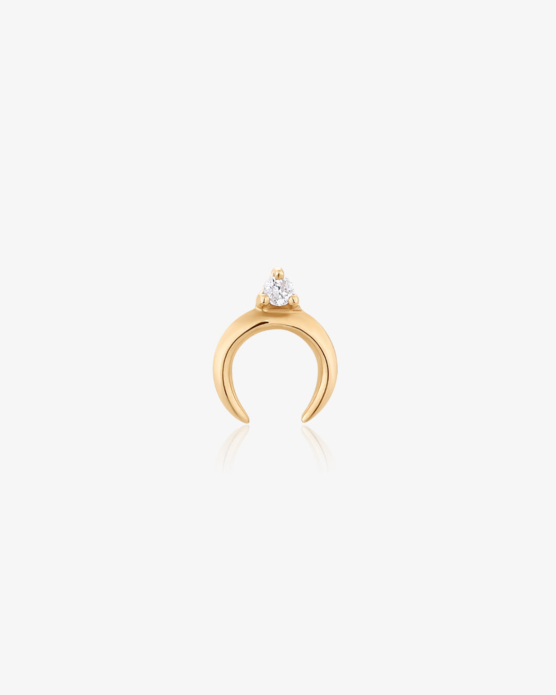 GLORIA | Diamond Arc Single Piercing Earring