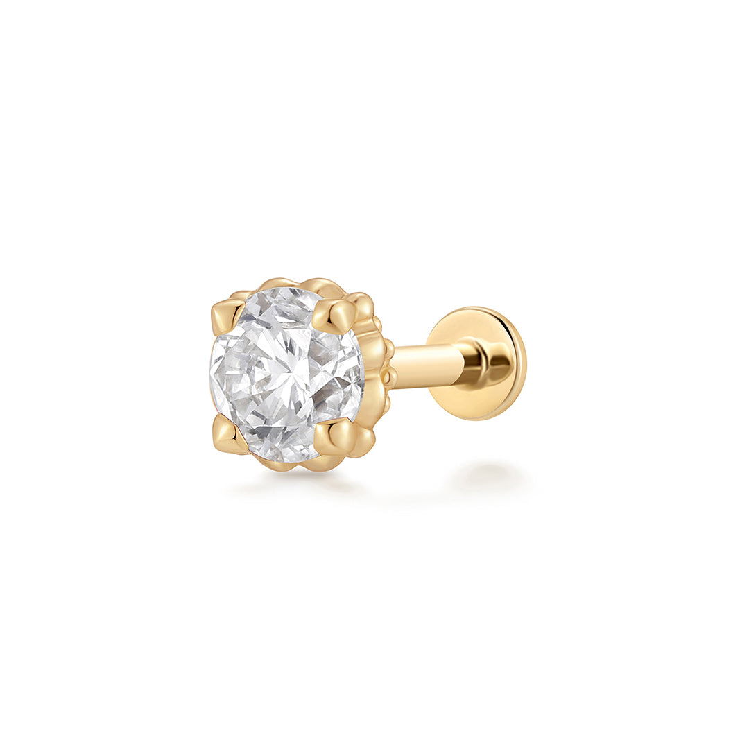 REMY | Lab Grown Diamond Accented Threaded Flatback