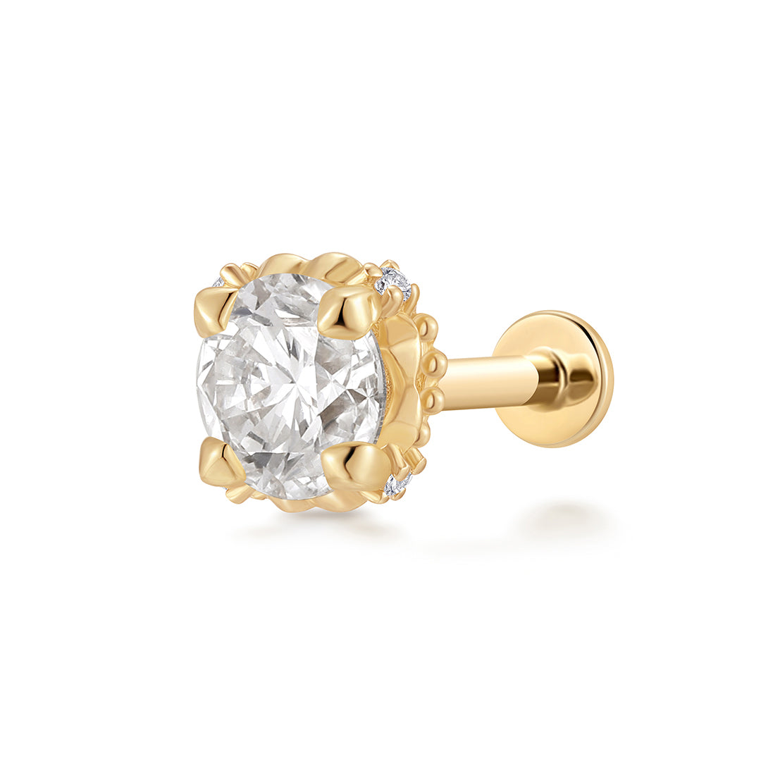 REMY | Lab Grown Diamond Accented Threaded Flatback