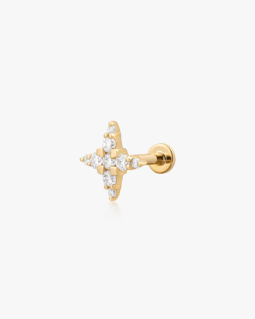 ODESSA | Lab Grown Diamond 4-Point Star Threaded with Flatback