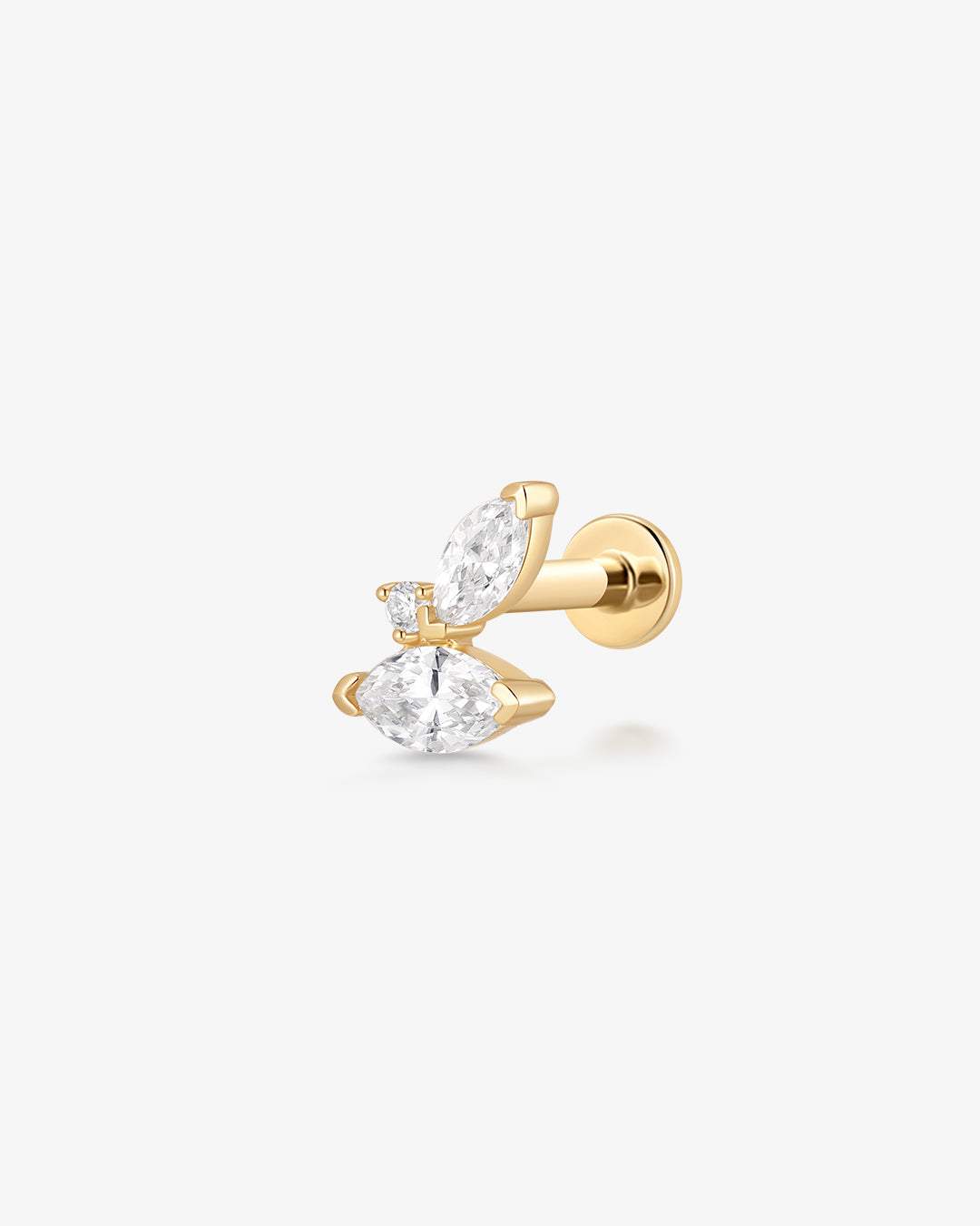ARTEMIS | Marquise Lab Grown Diamond Threaded Flatback