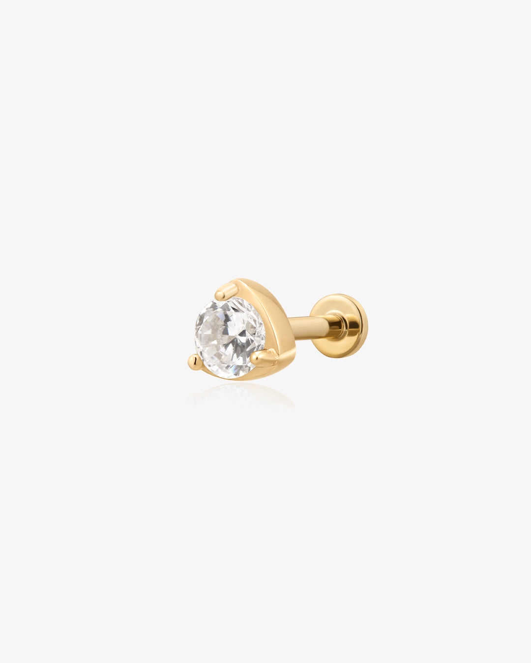 SERAPHINA | Lab Grown Solitaire Threaded with Flatback