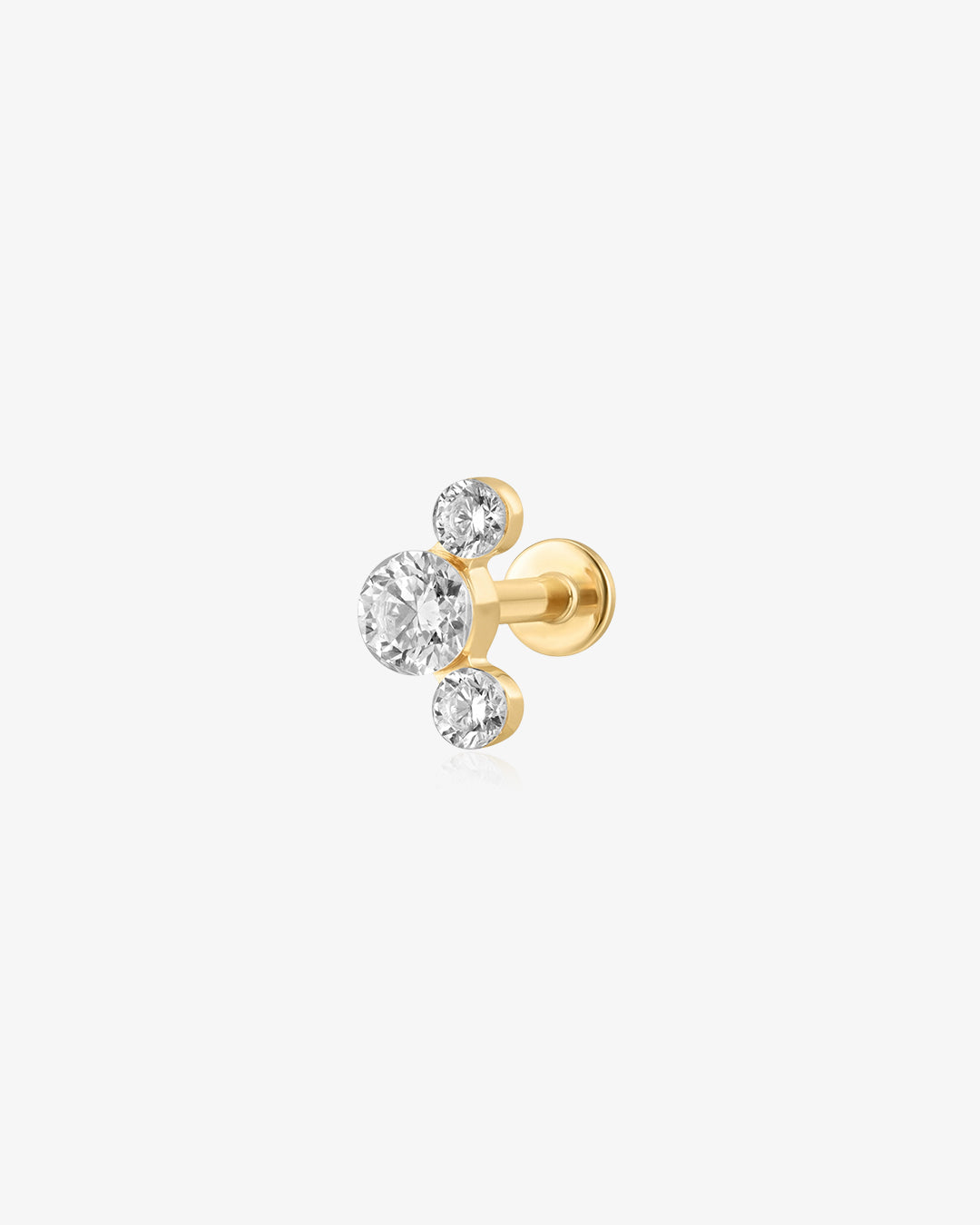 Lab Grown Diamond Cluster Flatback Stud