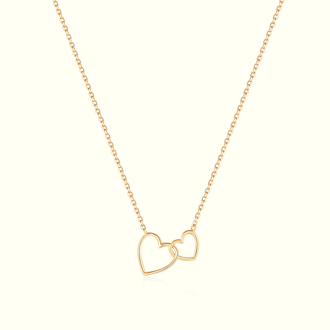 JUlLIETTE | Interlocked Hearts Necklace