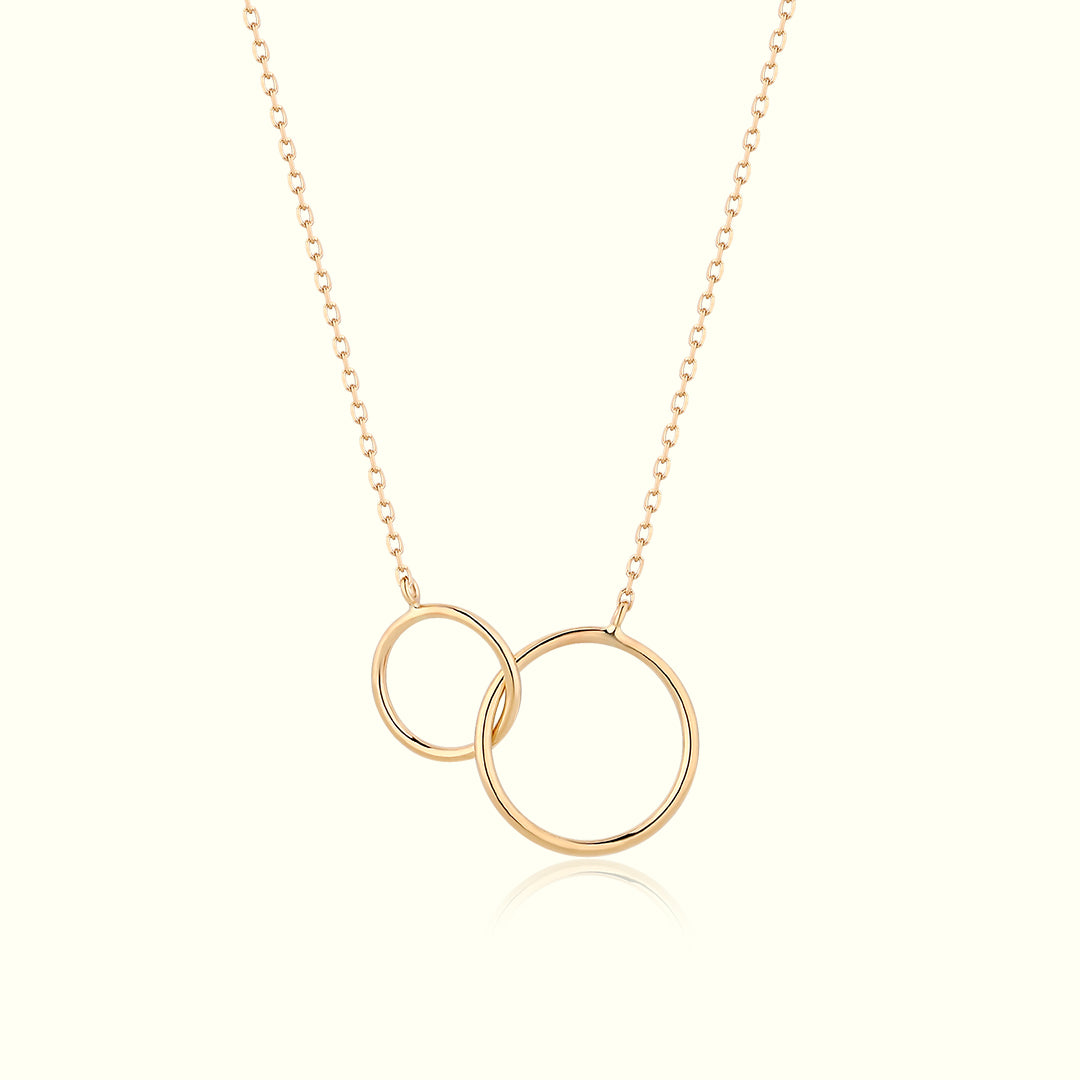 HELEN | Interlinked Circles Necklace