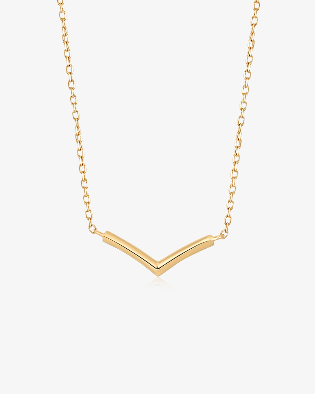LAUREL | Gold Wishbone Necklace