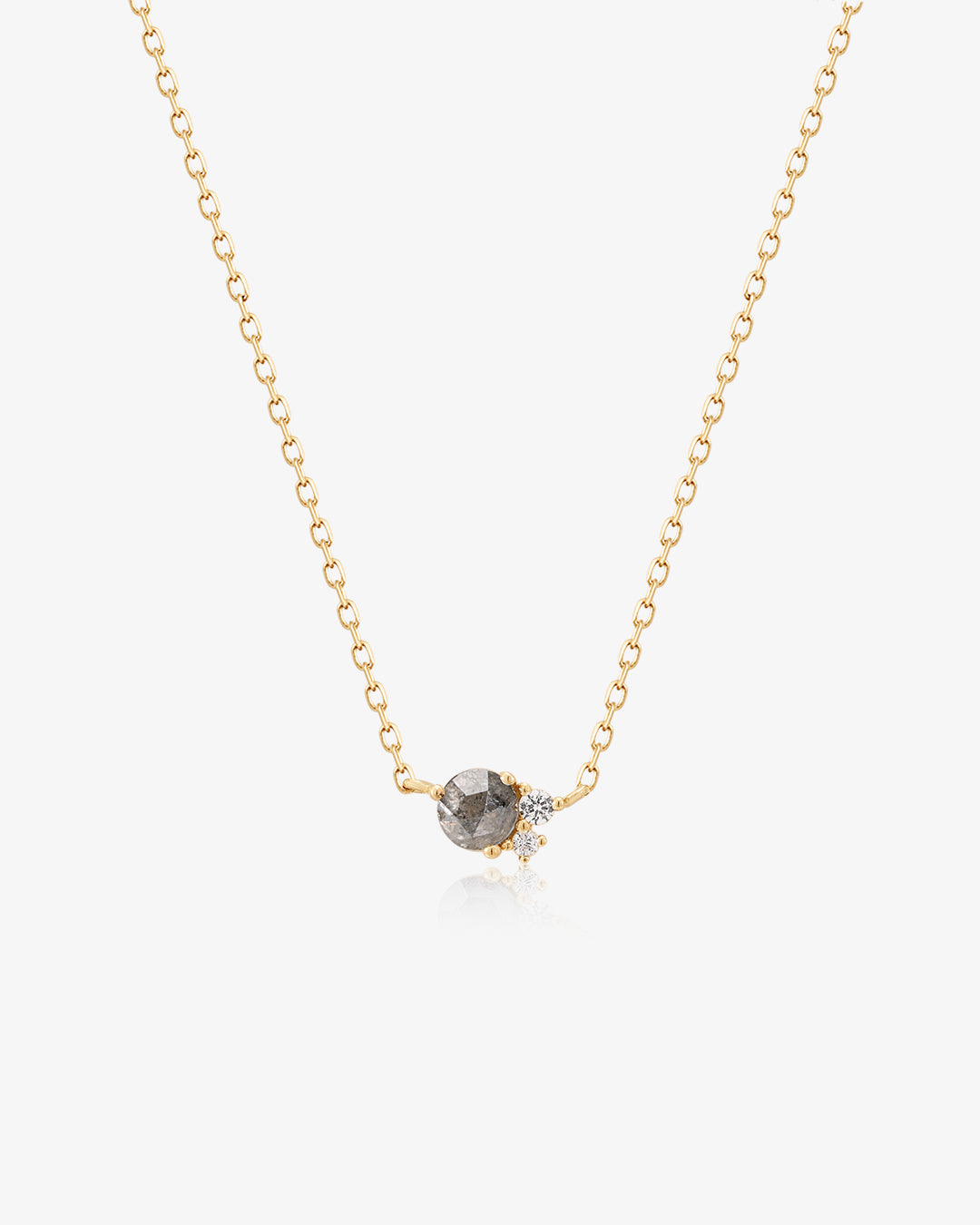 TWILA | Grey Diamond and White Sapphire Necklace