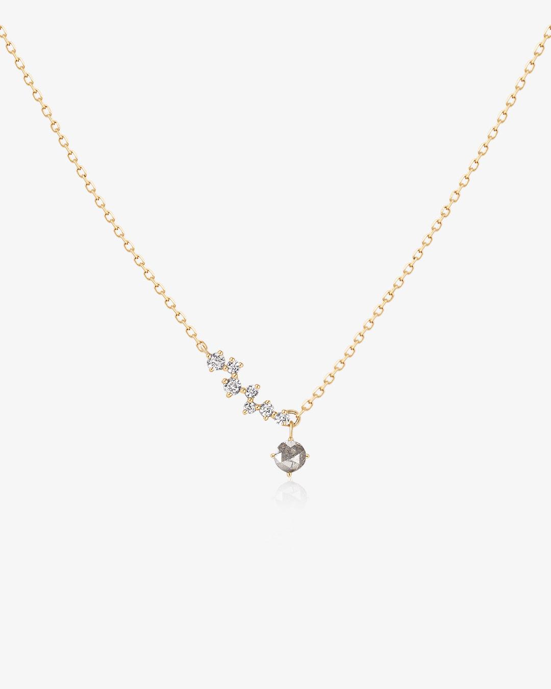 GENISIS | Grey Diamond and White Sapphire Constellation Necklace