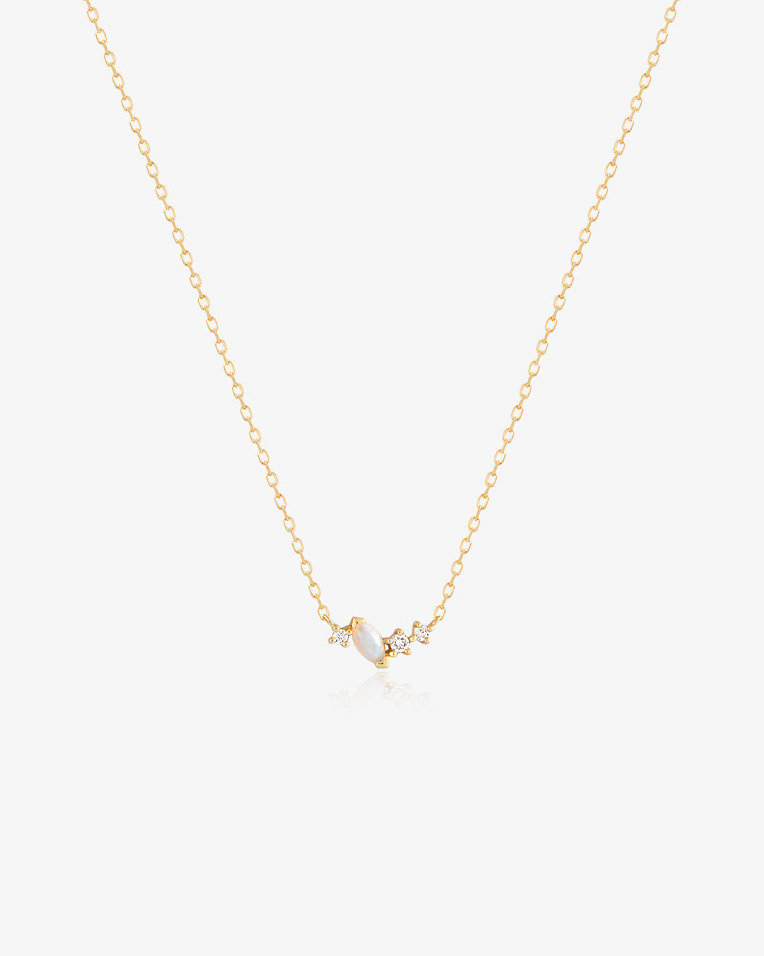 ZEPHYR | Opal and Lab Grown Diamond Necklace