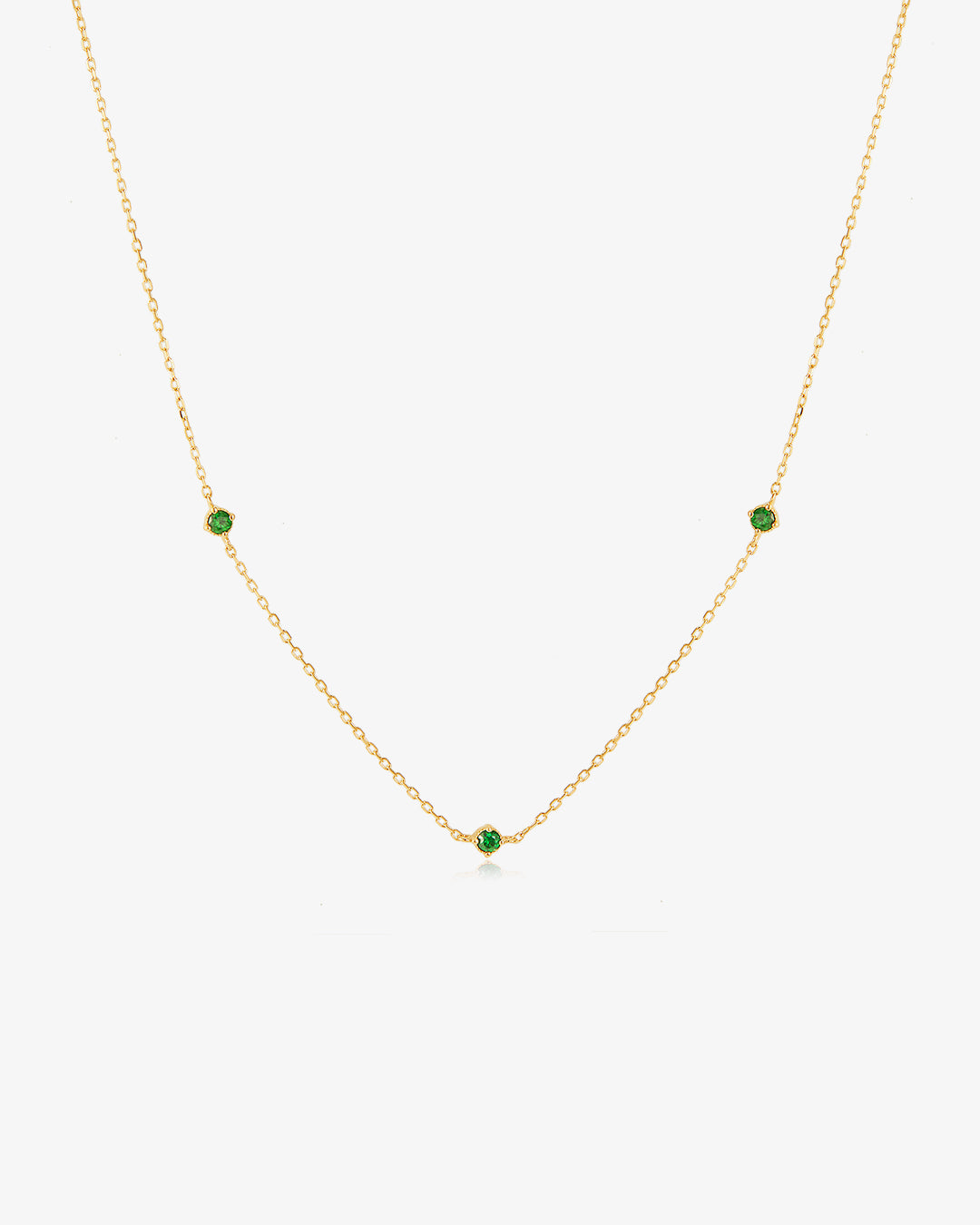 CARINA | Triple Tsavorite Necklace