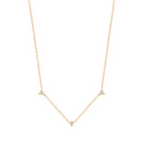 SANDRA | Natural Diamond Triple Station Necklace