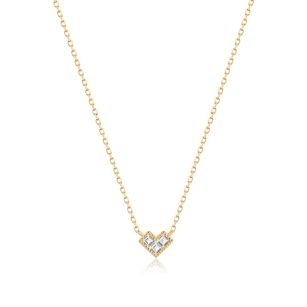 ADELAIDE | Triple White Sapphire Necklace