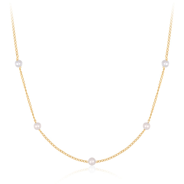 CAROLINA | Pearl Station Necklace