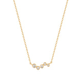 FRANCES | Natural Diamond Wave Necklace