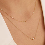 FRANCES | Natural Diamond Wave Necklace