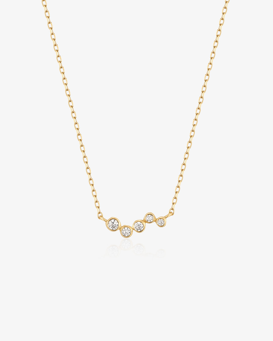 FRANCES | Natural Diamond Wave Necklace