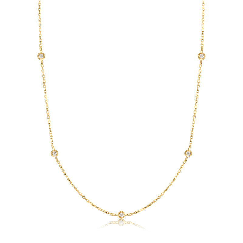 RITA | Natural Diamond Station Necklace