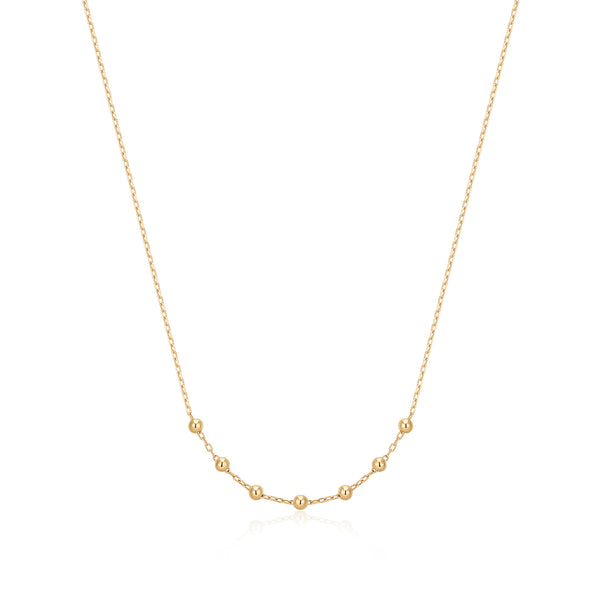 ERICA | 14kt Gold Beaded Necklace