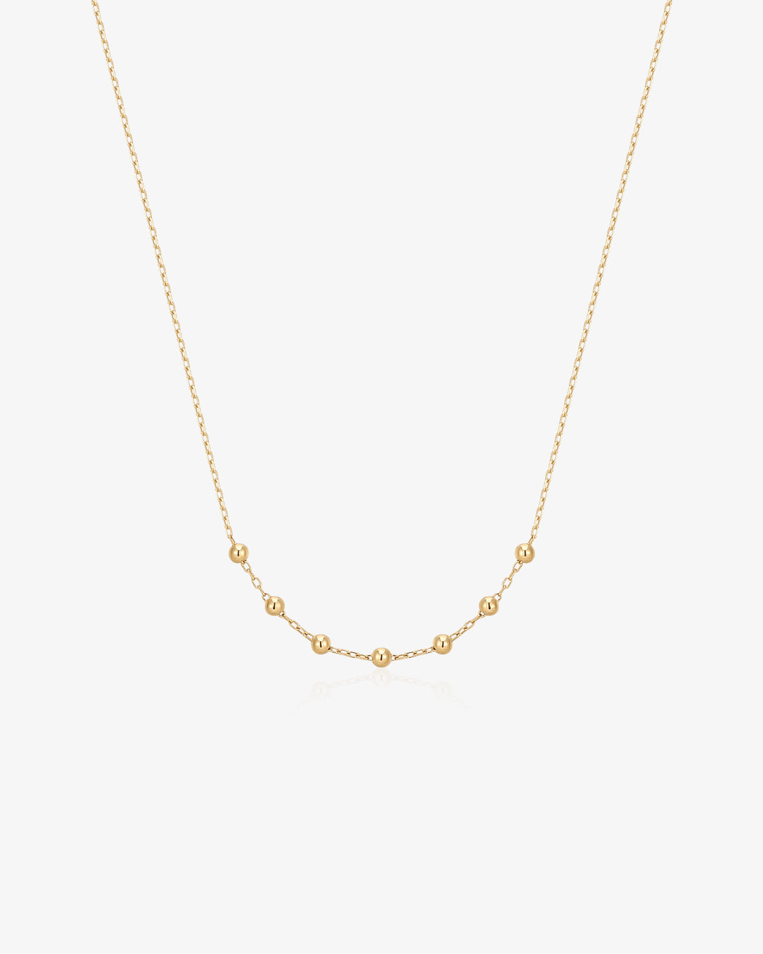 ERICA | 14kt Gold Beaded Necklace