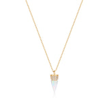 LORETTA | Opal and Lab Grown Diamond Drop Necklace