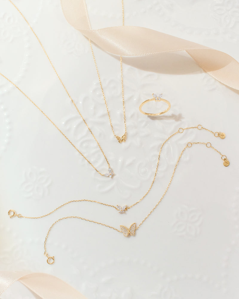 ROSAMEL | Lab Grown Diamond Accent Butterfly Necklace