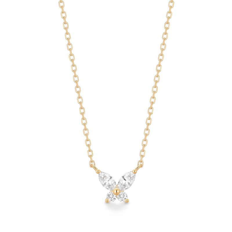 ROSAMEL | Lab Grown Diamond Accent Butterfly Necklace