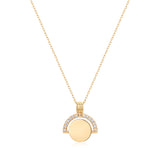 RANIA | Bead Set Lab Grown Diamond Circle Necklace