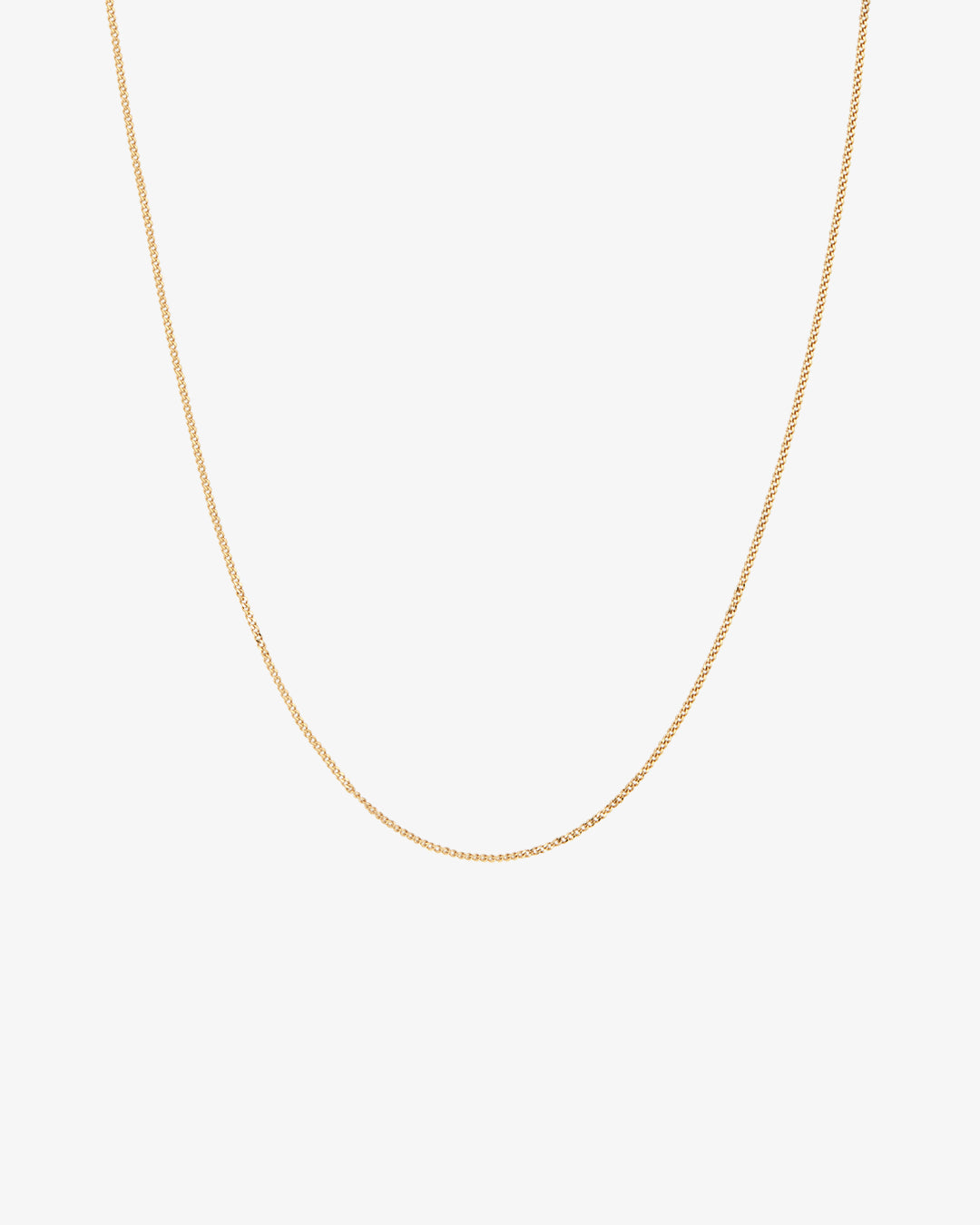 Delicate Thin Curb Chain Necklace