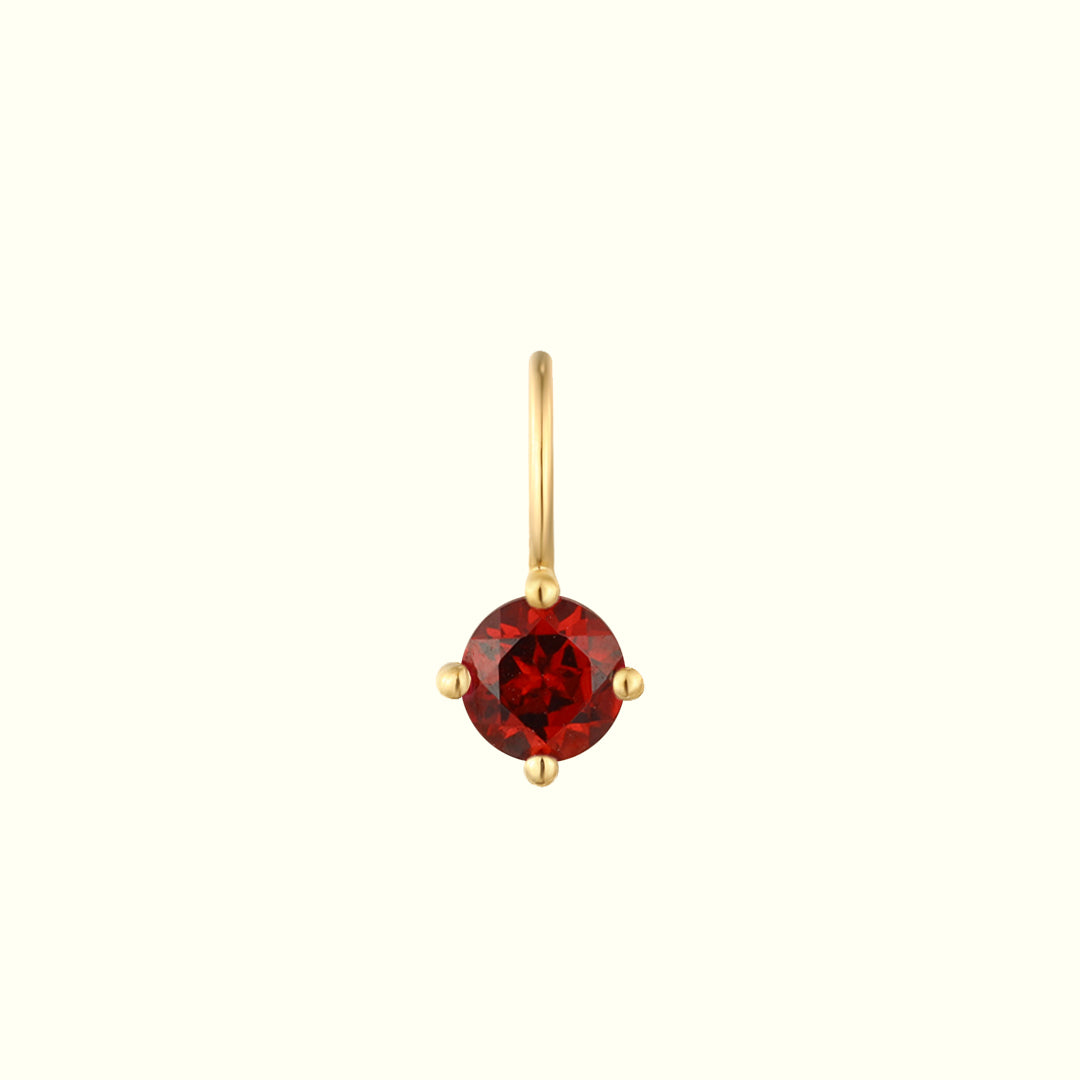 14k gold Birthstone Necklace Charm