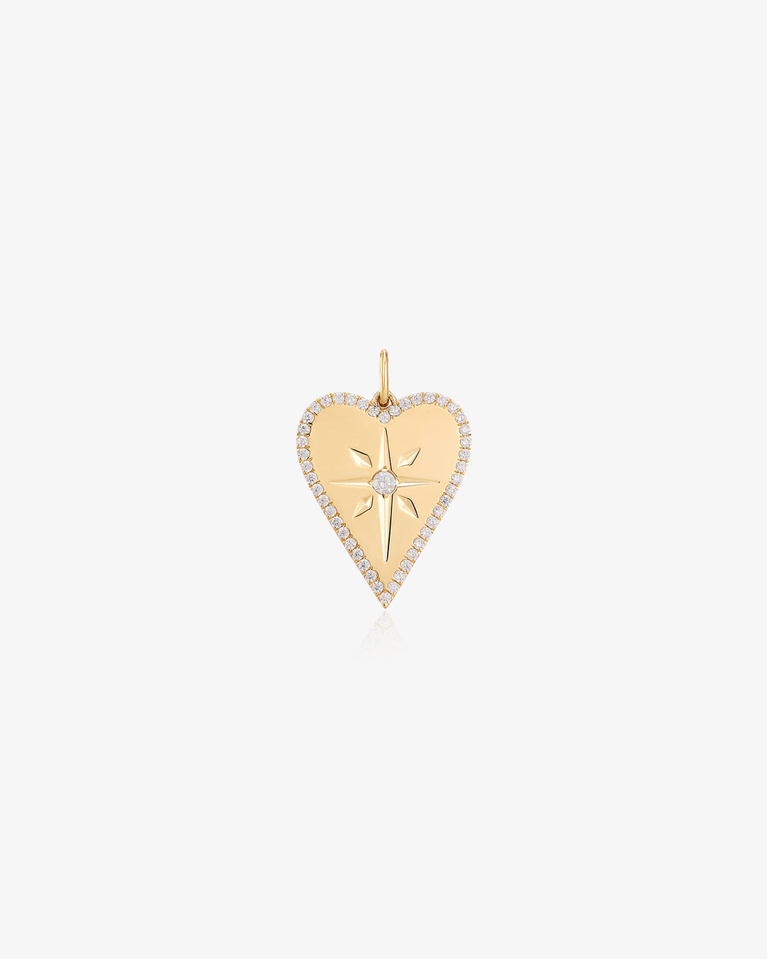 Celestial Heart Lab Diamond Necklace Charm