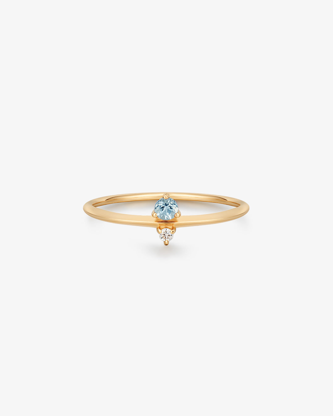 NADIA | Aquamarine and Diamond Ring